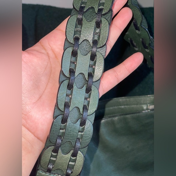 Fossil -Maya green leather shoulder/ crossbody bag - Picture 7 of 14